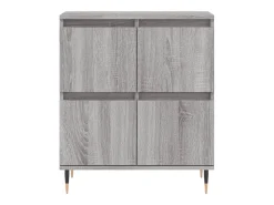 Aparador de madera contrachapada gris Sonoma 60x35x70 cm