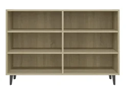 Aparador de madera contrachapada roble Sonoma 103,5x35x70 cm ES83644
