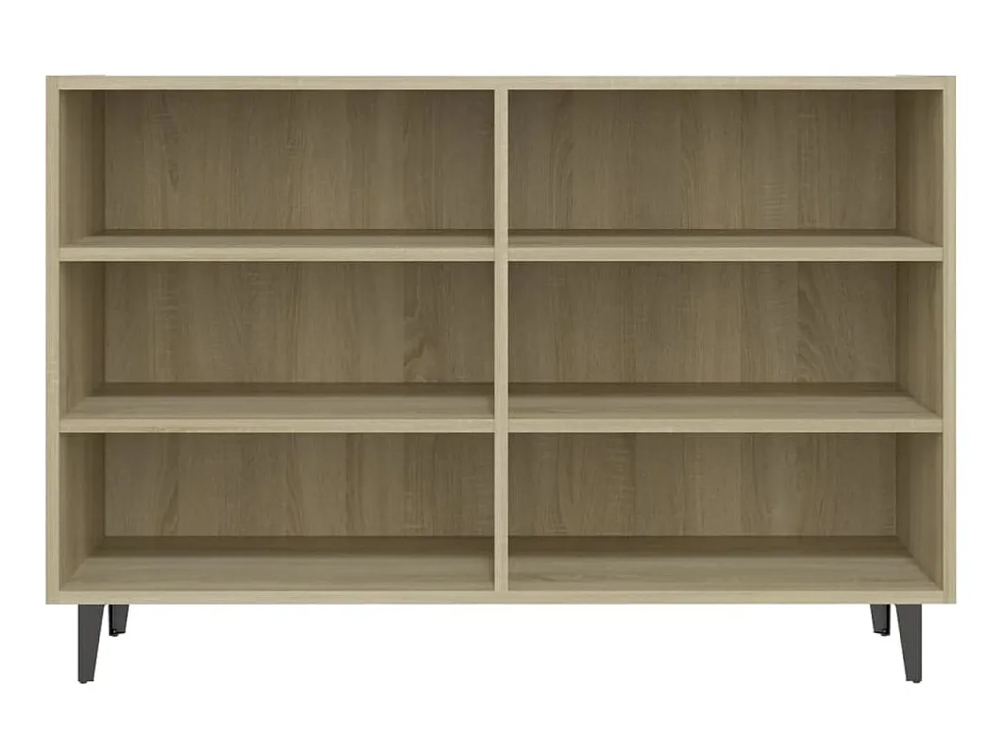 Aparador de madera contrachapada roble Sonoma 103,5x35x70 cm ES83644