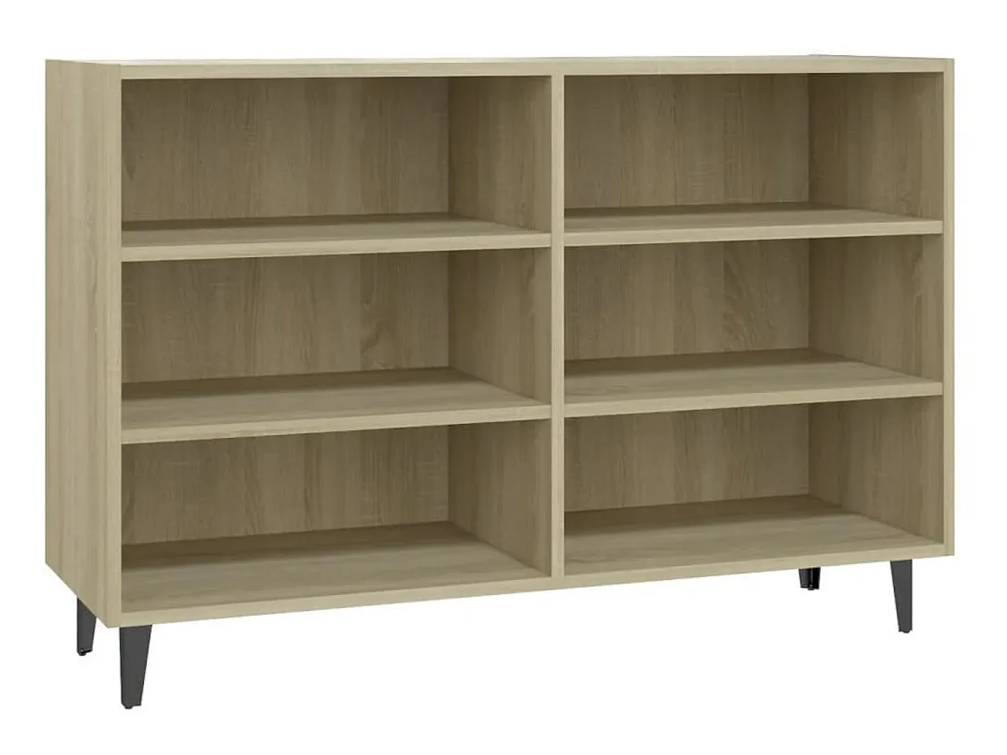 Aparador de madera contrachapada roble Sonoma 103,5x35x70 cm ES83644