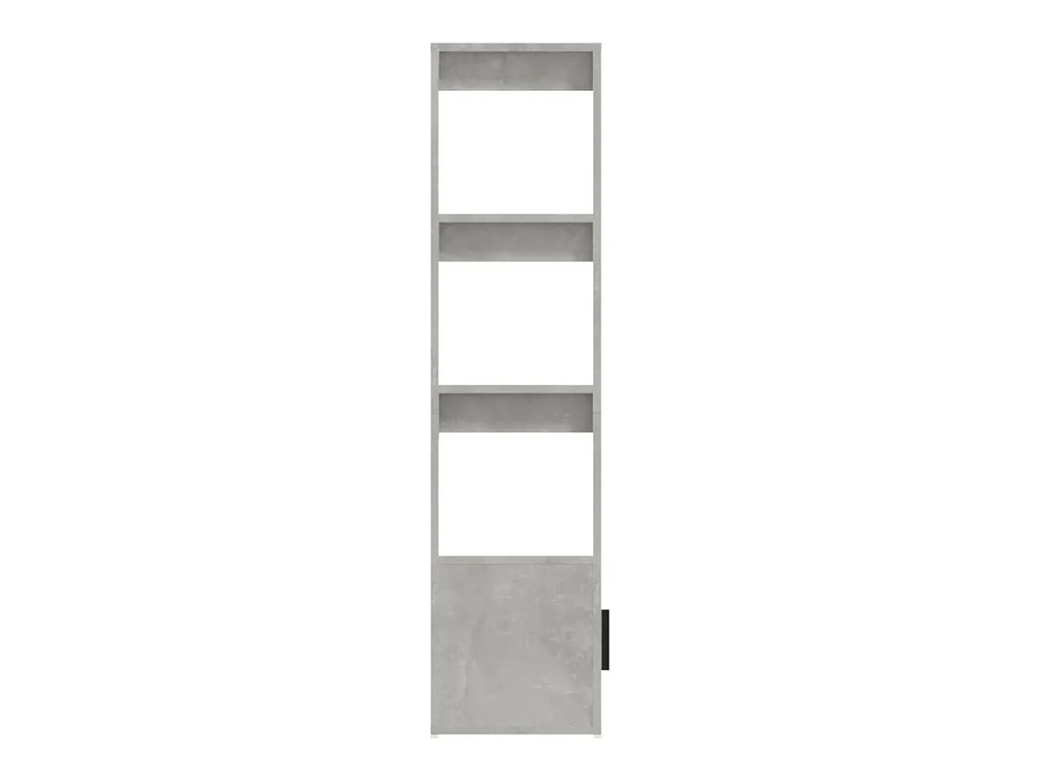Aparador de madera contrachapada gris hormigón 80x30x119,5 cm