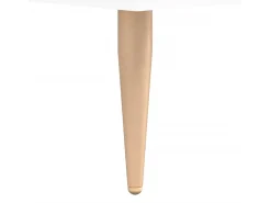 Aparador de madera contrachapada blanco brillante 69,5x34x90 cm