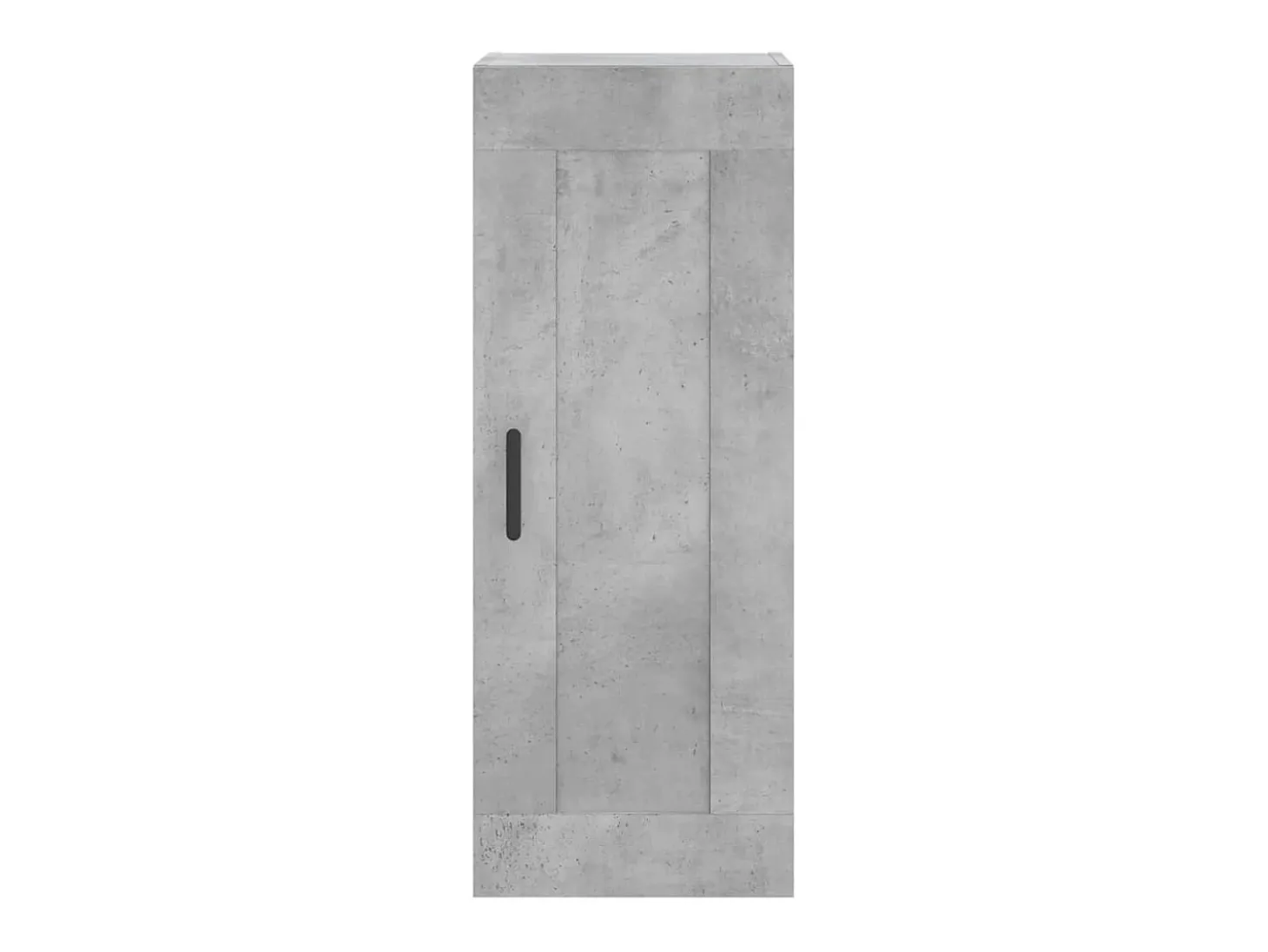 Aparador de madera contrachapada gris hormigón 34,5x34x180 cm
