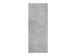 Aparador de madera contrachapada gris hormigón 34,5x34x180 cm