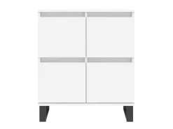 Aparador de madera contrachapada blanco 60x35x70 cm ES19906