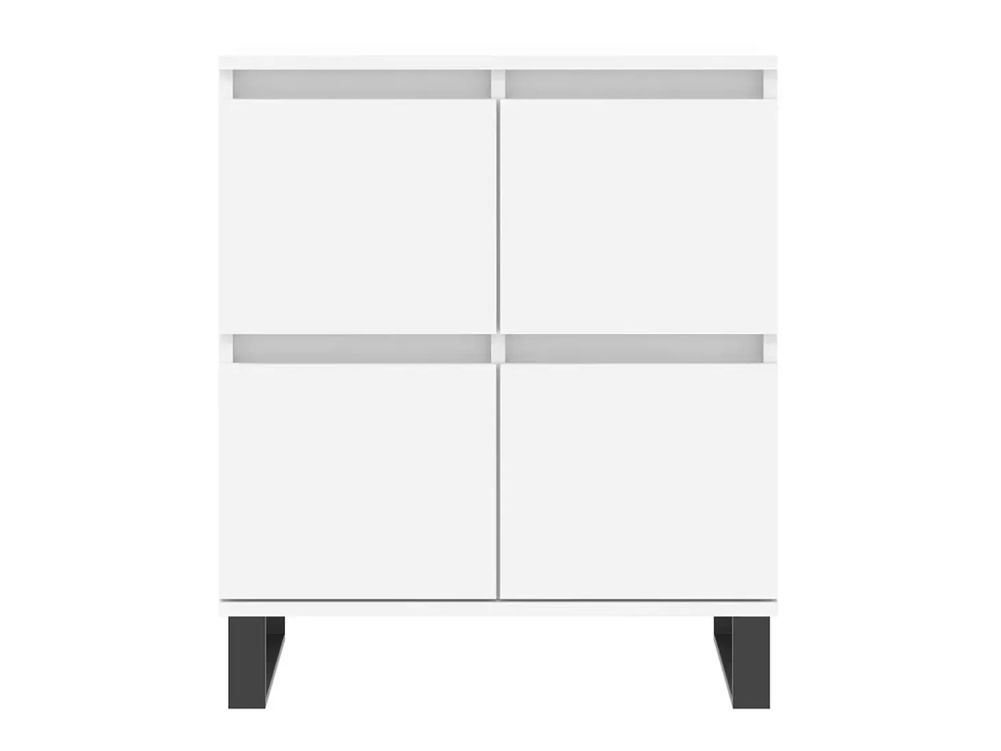 Aparador de madera contrachapada blanco 60x35x70 cm ES19906