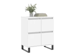 Aparador de madera contrachapada blanco 60x35x70 cm ES19906
