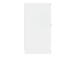 Aparador de madera contrachapada blanco 70x35,5x67,5 cm