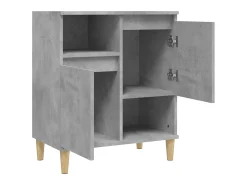 Aparador de madera contrachapada gris hormigón 60x35x70 cm ES19056