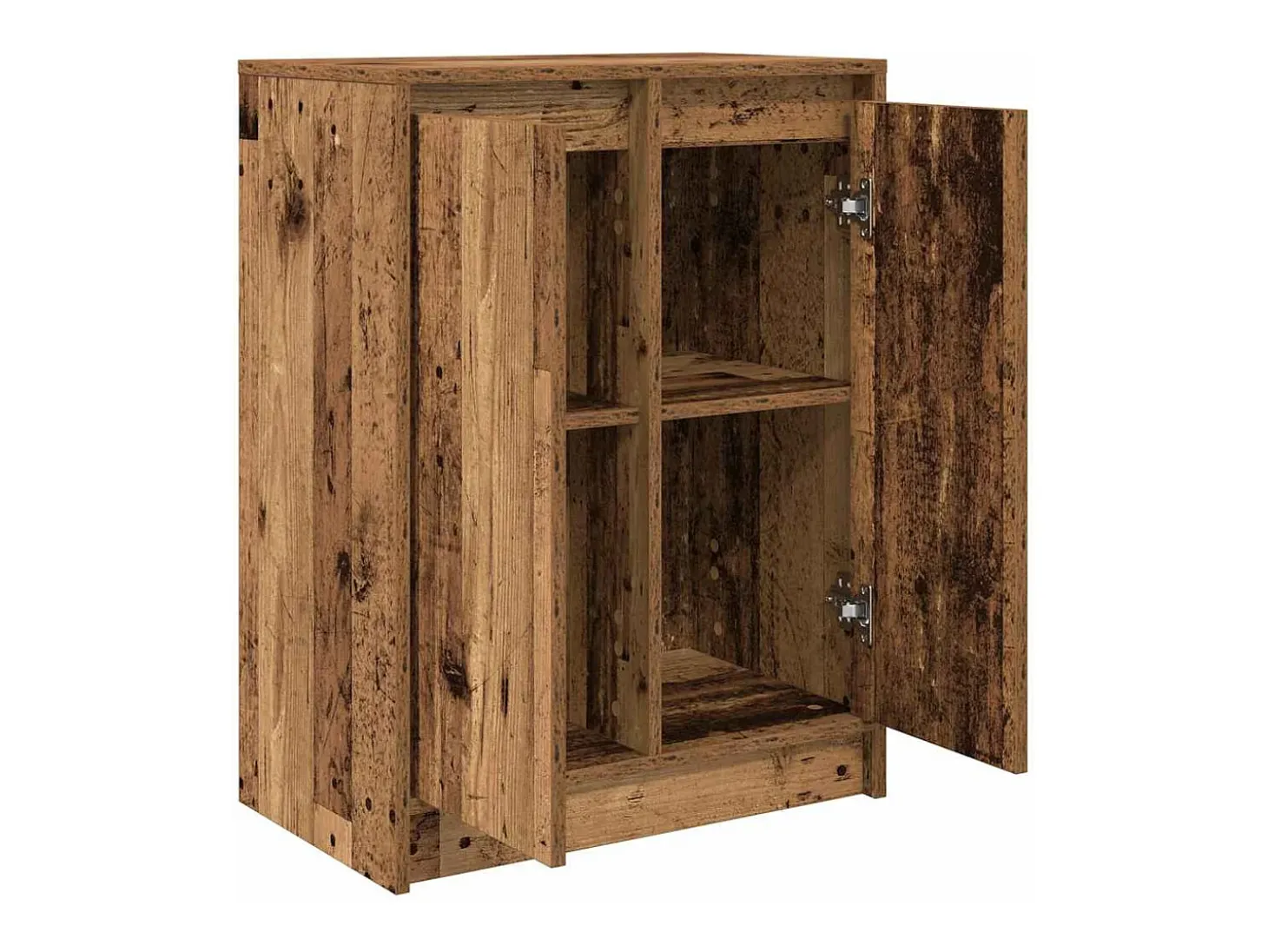 Aparador de madera contrachapada envejecida 57x34x76 cm