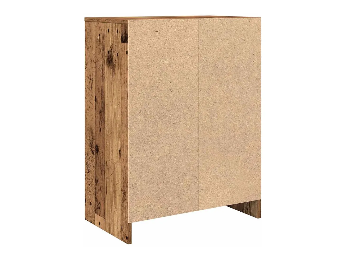 Aparador de madera contrachapada envejecida 57x34x76 cm