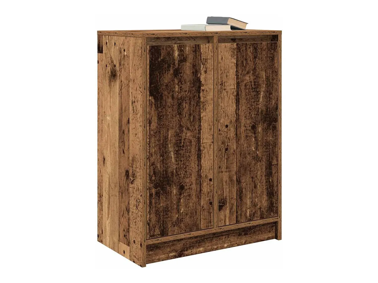 Aparador de madera contrachapada envejecida 57x34x76 cm