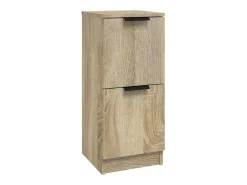Aparador de madera contrachapada roble Sonoma 30x30x70 cm
