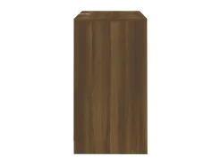 Aparador de madera contrachapada marrón roble 70x41x75 cm ES65498