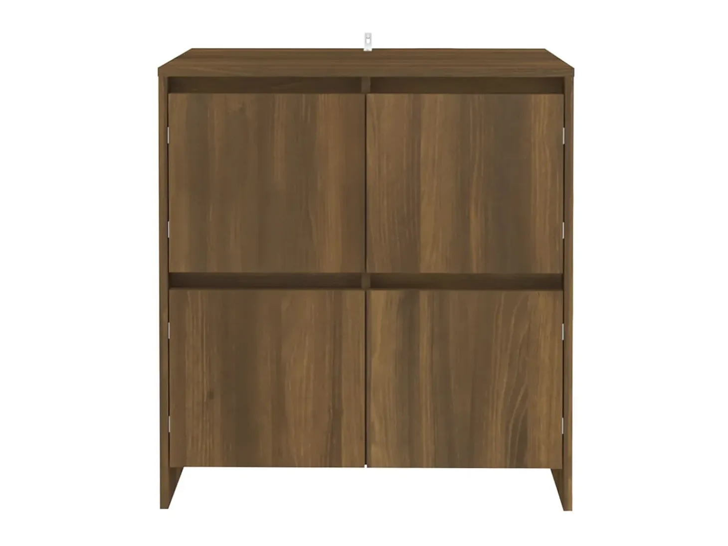 Aparador de madera contrachapada marrón roble 70x41x75 cm ES65498