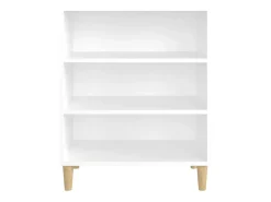 Aparador de madera contrachapada blanco 57x35x70 cm