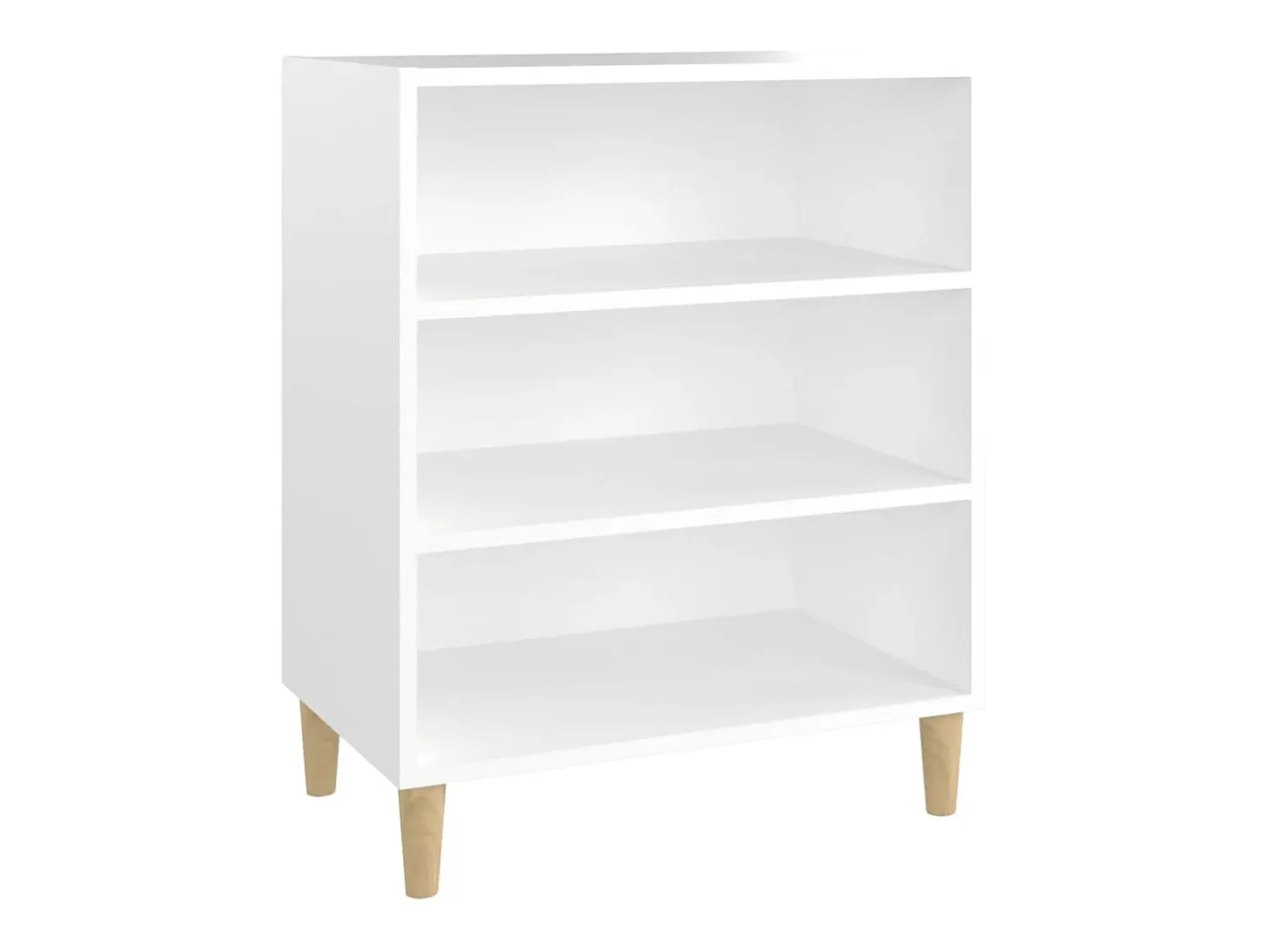 Aparador de madera contrachapada blanco 57x35x70 cm