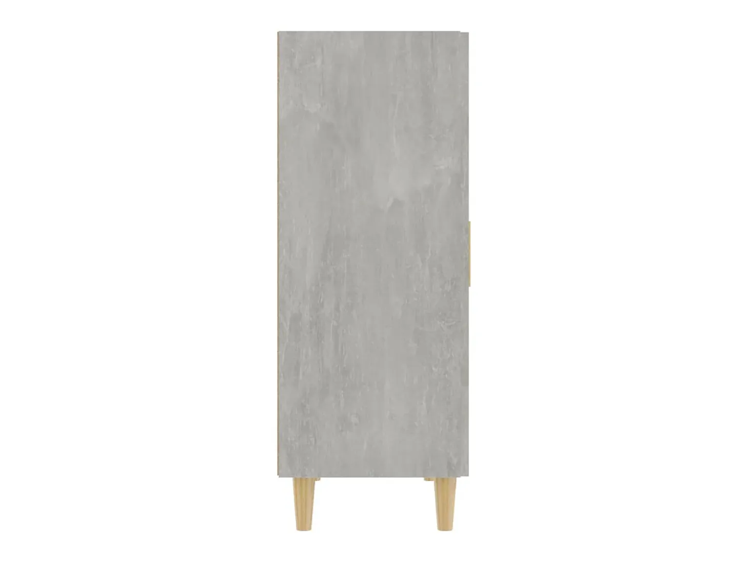 Aparador de madera contrachapada gris hormigón 70x34x90 cm