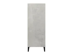 Aparador de madera contrachapada gris hormigón 69,5x32,5x90 cm