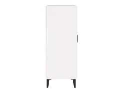 Aparador de madera contrachapada blanco 69,5x34x90 cm