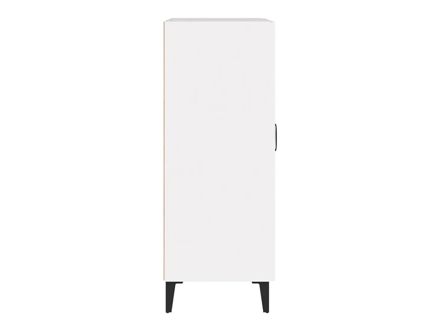 Aparador de madera contrachapada blanco 69,5x34x90 cm