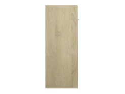 Aparador de madera contrachapada color roble Sonoma 60x30x75 cm