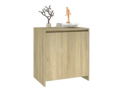 Aparador de madera contrachapada roble Sonoma 70x41x75 cm