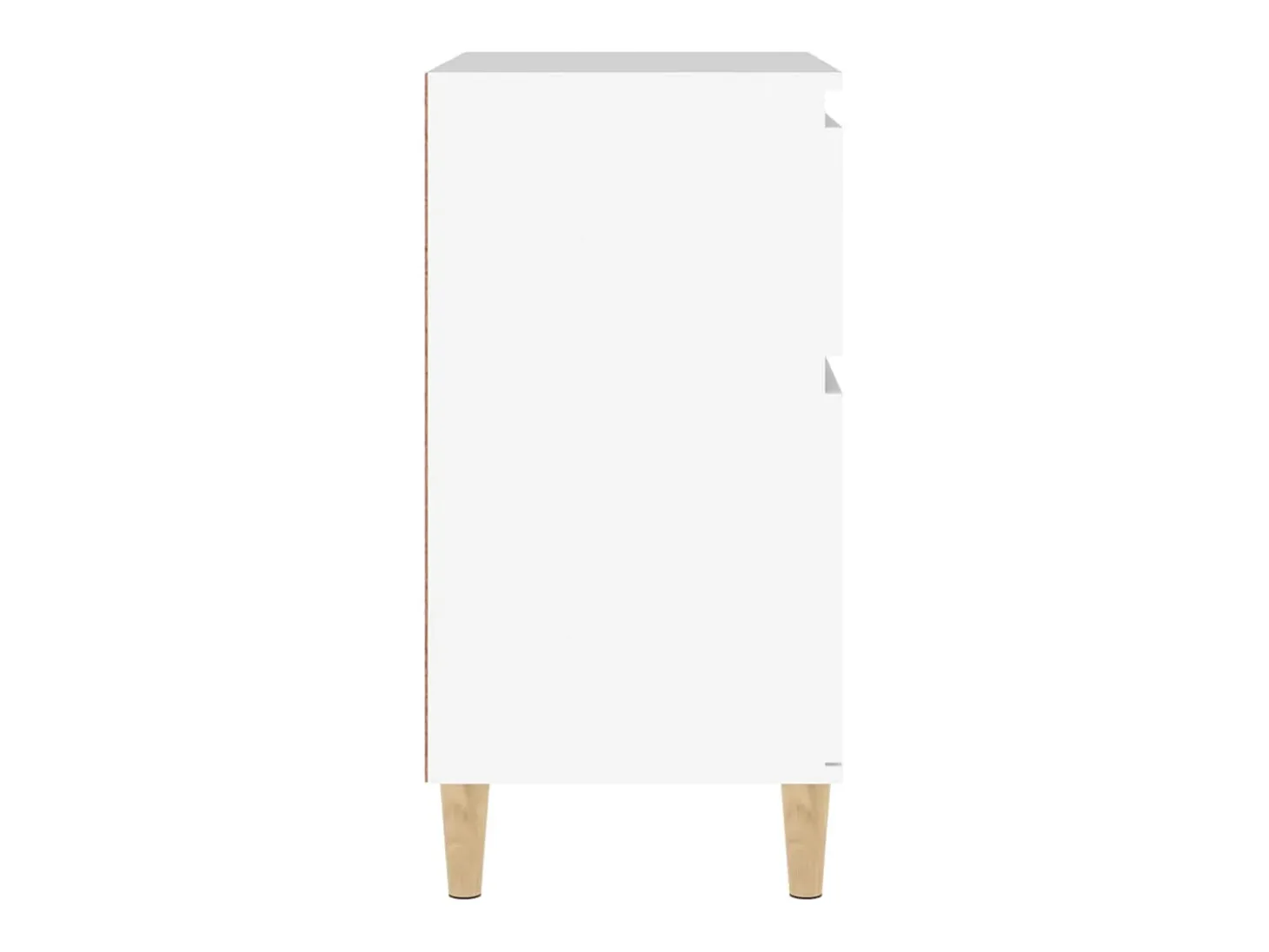Aparador de madera contrachapada blanco 60x35x70 cm