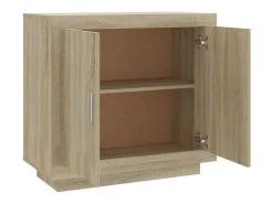 Aparador de madera contrachapada roble Sonoma 80x40x75 cm
