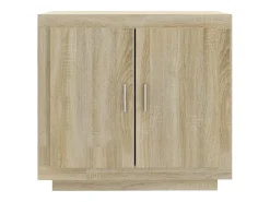 Aparador de madera contrachapada roble Sonoma 80x40x75 cm