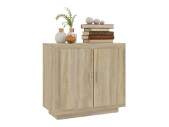 Aparador de madera contrachapada roble Sonoma 80x40x75 cm