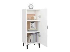 Aparador de madera contrachapada blanco 34,5x34x90 cm ES22822