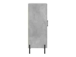 Aparador de madera contrachapada gris hormigón 34,5x34x90 cm