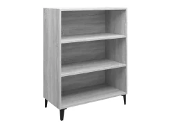 Aparador de madera contrachapada gris Sonoma 69,5x32,5x90 cm
