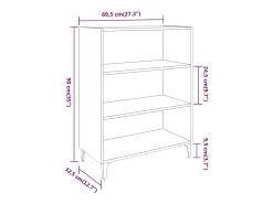 Aparador de madera contrachapada gris Sonoma 69,5x32,5x90 cm
