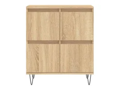 Aparador de madera contrachapada roble Sonoma 60x35x70 cm