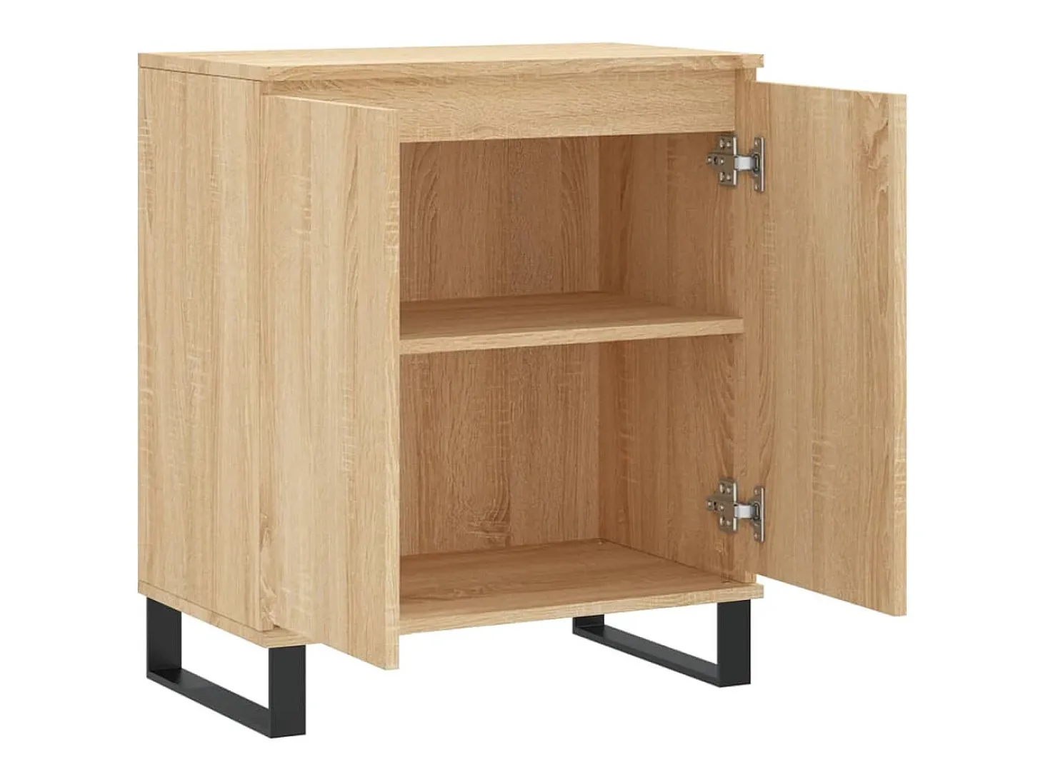 Aparador de madera contrachapada roble Sonoma 60x35x70 cm