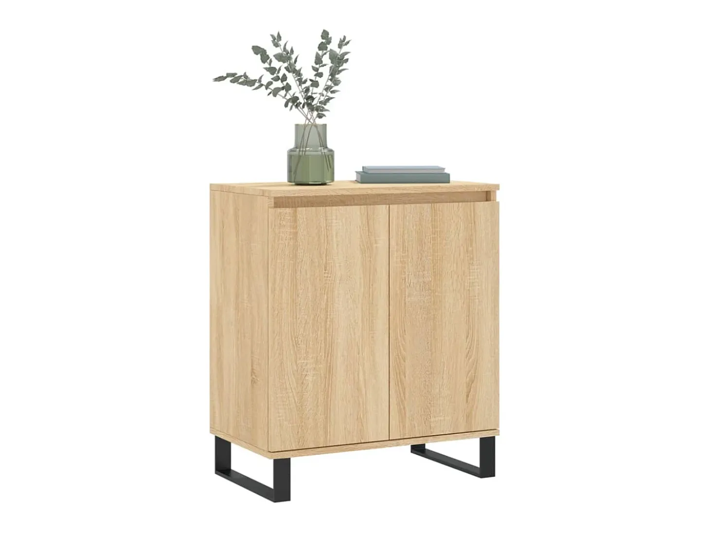 Aparador de madera contrachapada roble Sonoma 60x35x70 cm