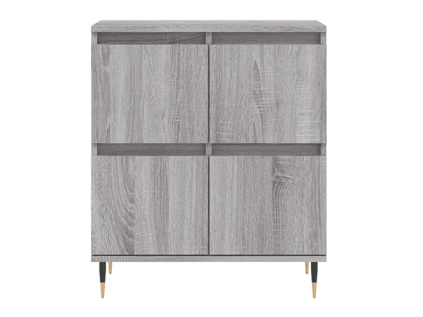 Aparador de madera contrachapada gris Sonoma 60x35x70 cm ES54536