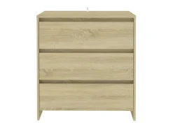 Aparador de madera contrachapada roble Sonoma 70x41x75 cm ES21556