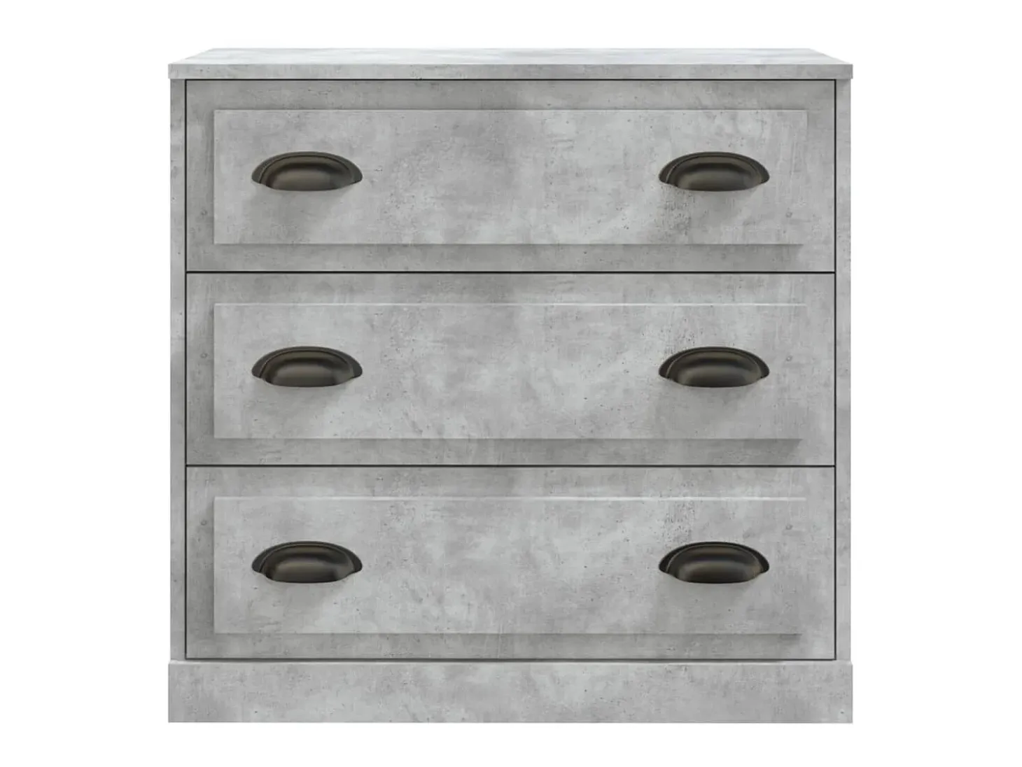 Aparador de madera contrachapada gris hormigón 70x35,5x67,5 cm ES22635