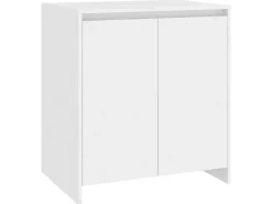 Aparador de madera contrachapada blanco 70x41x75 cm ES63856