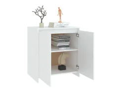 Aparador de madera contrachapada blanco 70x41x75 cm ES63856