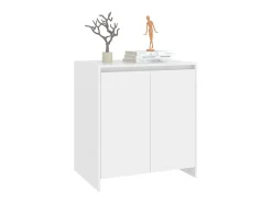 Aparador de madera contrachapada blanco 70x41x75 cm ES63856