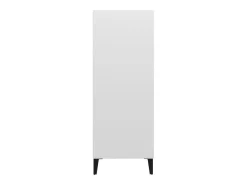 Aparador de madera contrachapada blanco 69,5x32,5x90 cm