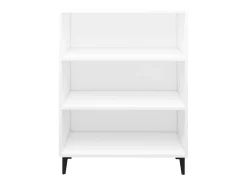 Aparador de madera contrachapada blanco 69,5x32,5x90 cm