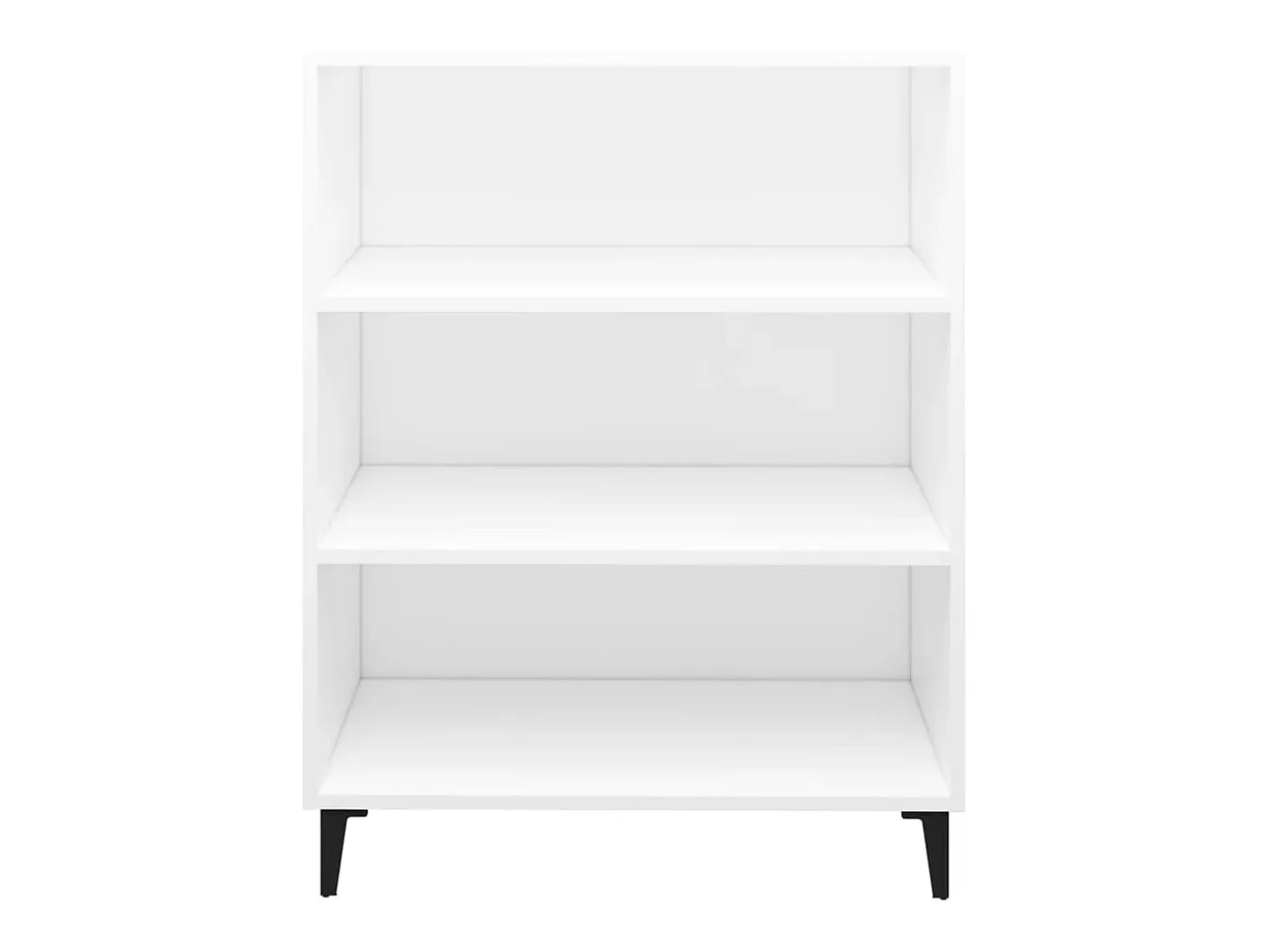 Aparador de madera contrachapada blanco 69,5x32,5x90 cm