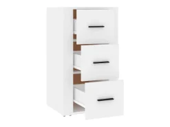 Aparador de madera contrachapada blanco 40x33x70 cm ES21841