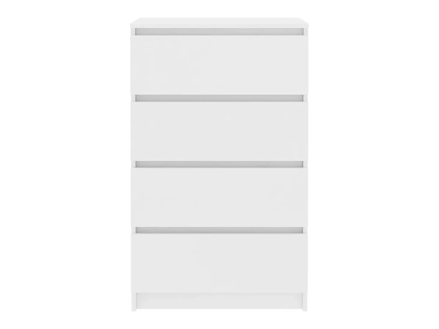 Aparador de madera contrachapada blanco 60x35x98,5 cm