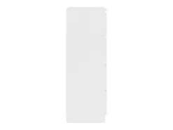 Aparador de madera contrachapada blanco 60x35x98,5 cm